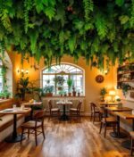 Comment décorer sa crêperie avec un plafond vegetal